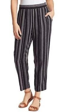 Jessica Simpson Elastic Waist Pull On Cadie Baggy Wide Leg Ankle Pants Large